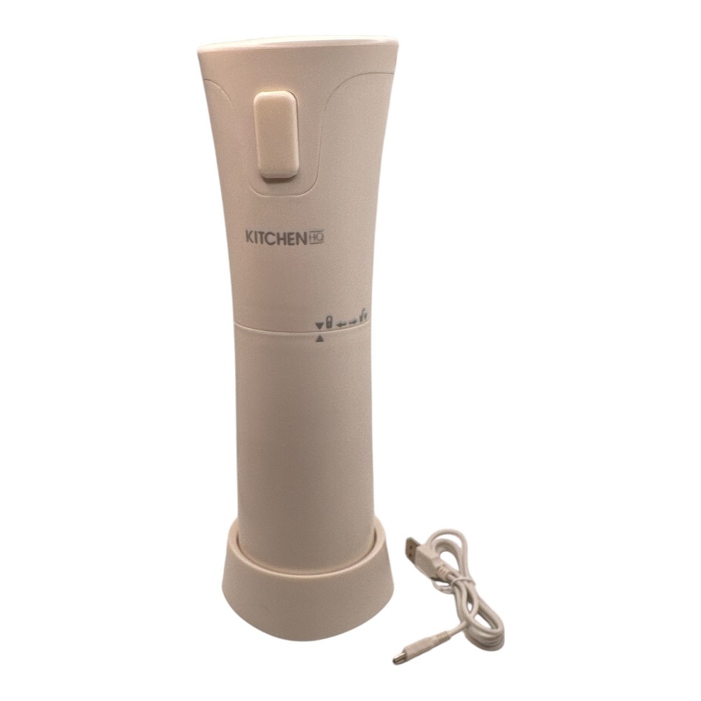 Kitchen HQ Handheld USB White Plastic Ice Shaving Machine NEW in Box